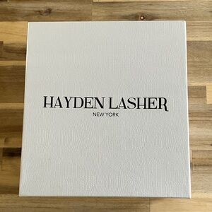 Hayden Lasher New York Box - White with Black Lettering
